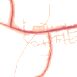 Daytime road noise heatmap for BL2 5RX