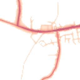 Daytime road noise heatmap for BL2 5RY