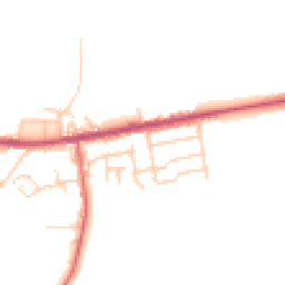 Daytime road noise heatmap for BL2 5SN