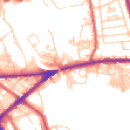Daytime road noise heatmap for BL2 6AD