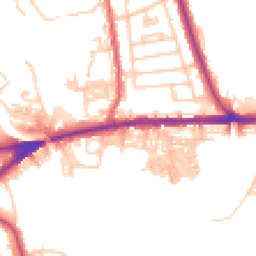 Daytime road noise heatmap for BL2 6AY