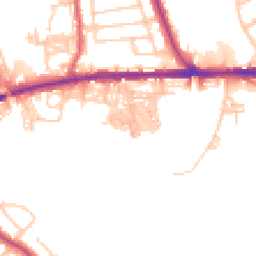Daytime road noise heatmap for BL2 6BL