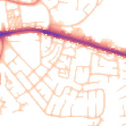 Daytime road noise heatmap for BL2 6JR