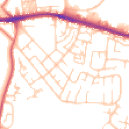 Daytime road noise heatmap for BL2 6LA