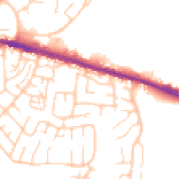 Daytime road noise heatmap for BL2 6LR