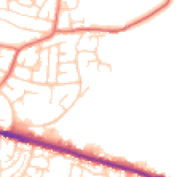 Daytime road noise heatmap for BL2 6PS