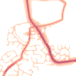 Daytime road noise heatmap for BL2 6RY