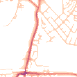 Daytime road noise heatmap for BL2 6SB