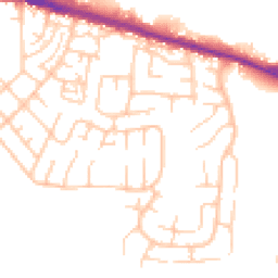 Daytime road noise heatmap for BL2 6UD