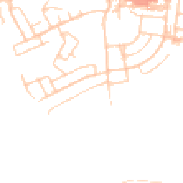 Daytime road noise heatmap for BL3 1AH