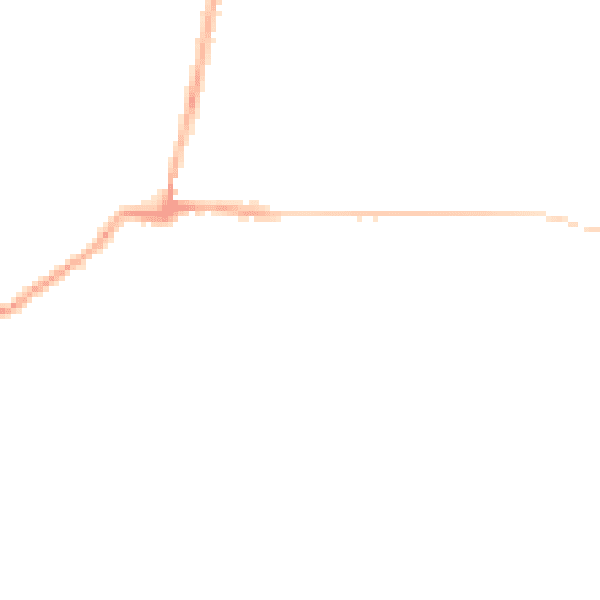 Night-time road noise heatmap for BL3 1AS