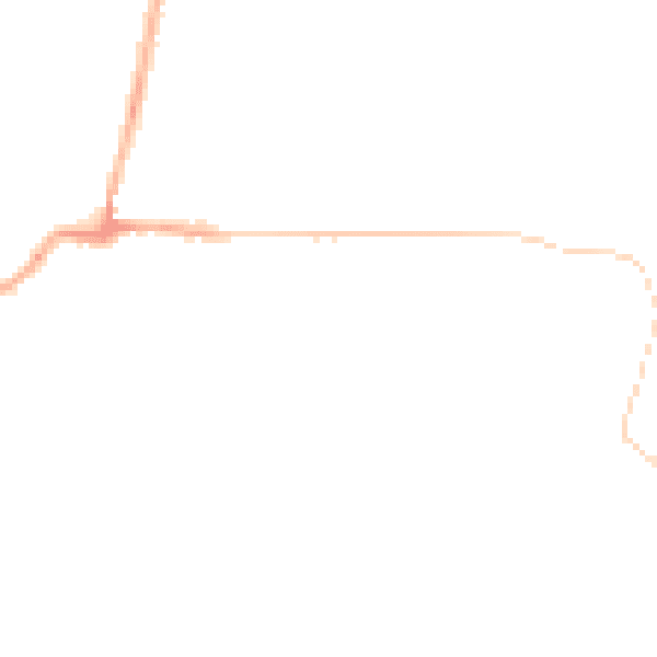 Night-time road noise heatmap for BL3 1AY