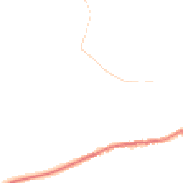 Night-time road noise heatmap for BL3 1DN