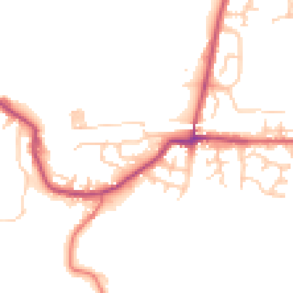 Daytime road noise heatmap for BL3 1RL