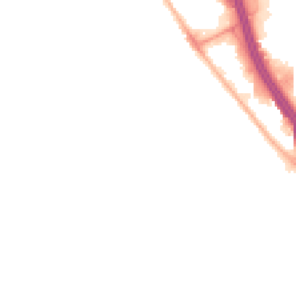 Night-time road noise heatmap for BL3 2HL