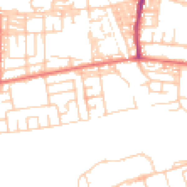 Daytime road noise heatmap for BL3 3BW