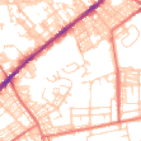 Daytime road noise heatmap for BL3 3GB