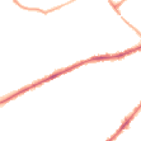 Night-time road noise heatmap for BL3 5HN