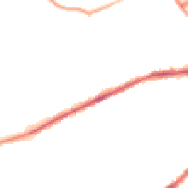 Night-time road noise heatmap for BL3 5NG
