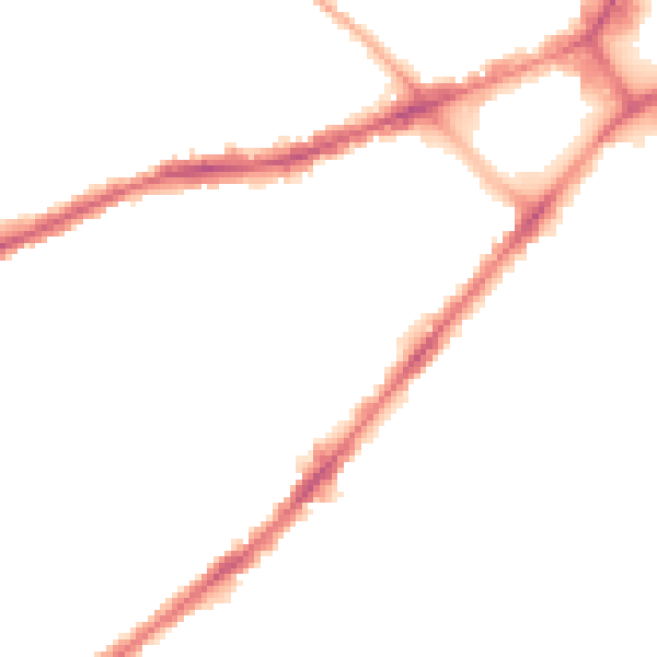 Night-time road noise heatmap for BL3 6JL