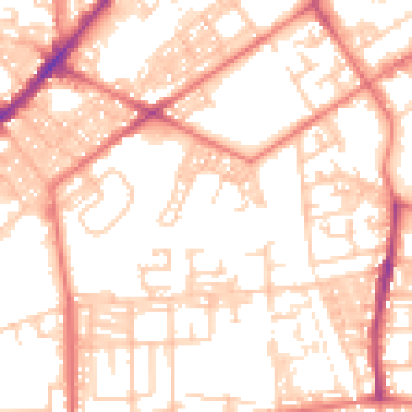 Daytime road noise heatmap for BL3 6US