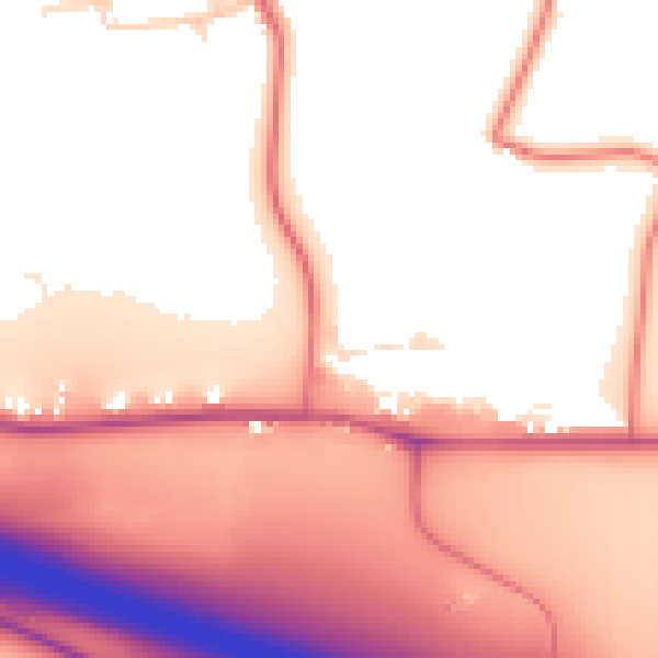 Daytime road noise heatmap for BL4 0DB