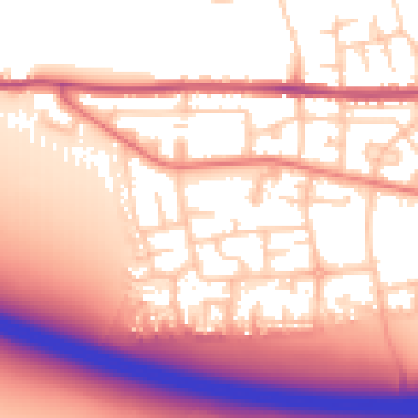 Daytime road noise heatmap for BL4 0PX