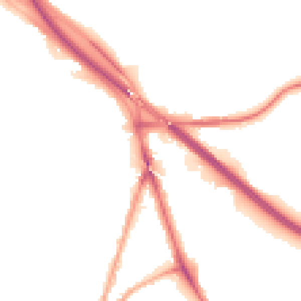 Night-time road noise heatmap for BL4 7JU