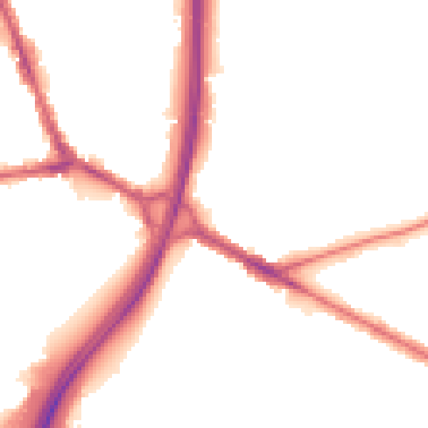 Night-time road noise heatmap for BL4 8DG