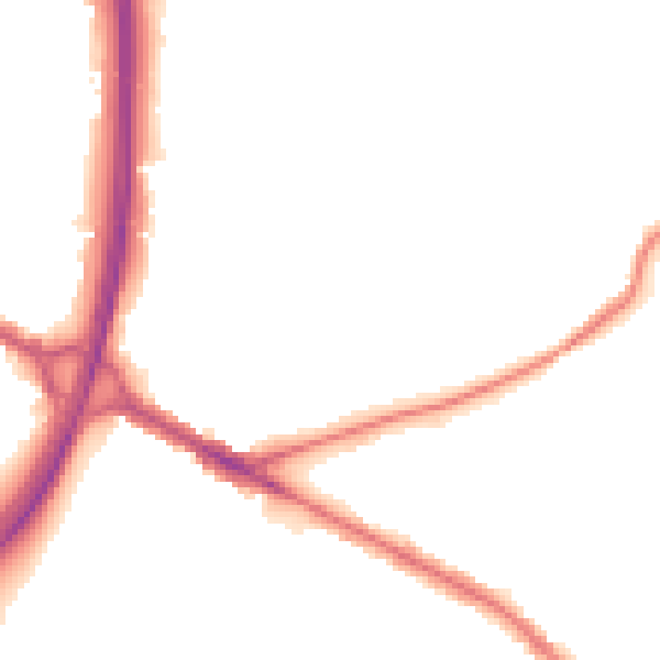 Night-time road noise heatmap for BL4 8DL