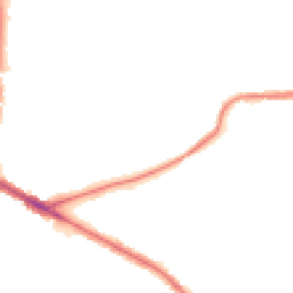 Night-time road noise heatmap for BL4 8DU