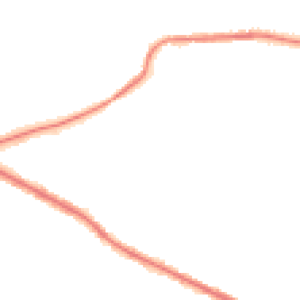 Night-time road noise heatmap for BL4 8EG