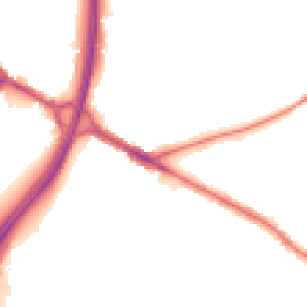 Night-time road noise heatmap for BL4 8EL