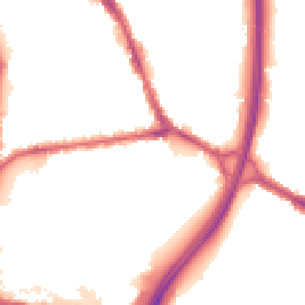 Night-time road noise heatmap for BL4 8HN