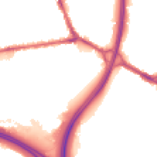Night-time road noise heatmap for BL4 8HR