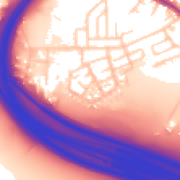 Daytime road noise heatmap for BL4 8LS