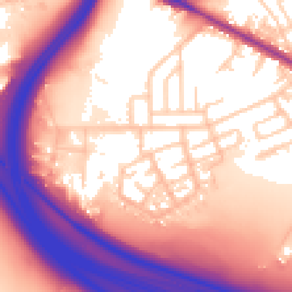 Daytime road noise heatmap for BL4 8LY