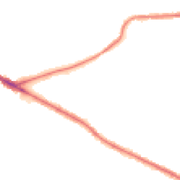 Night-time road noise heatmap for BL4 8NU