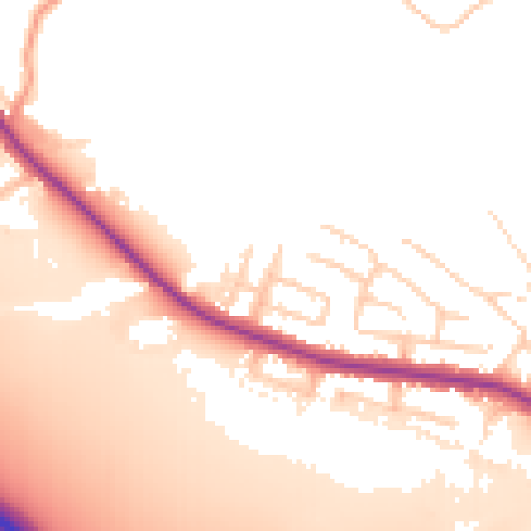 Daytime road noise heatmap for BL4 8RG