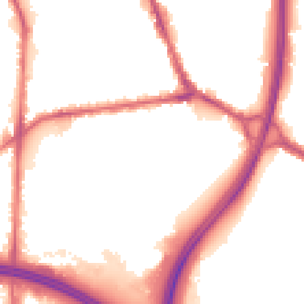 Night-time road noise heatmap for BL4 9BF