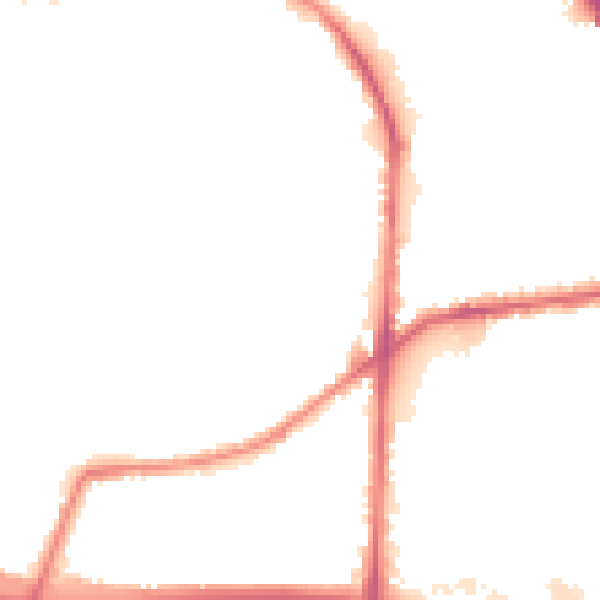 Night-time road noise heatmap for BL4 9FR