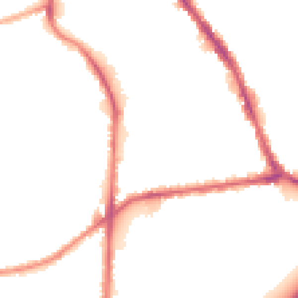 Night-time road noise heatmap for BL4 9HQ