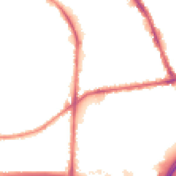 Night-time road noise heatmap for BL4 9JE