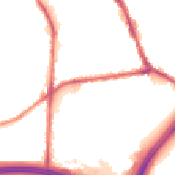 Night-time road noise heatmap for BL4 9JX