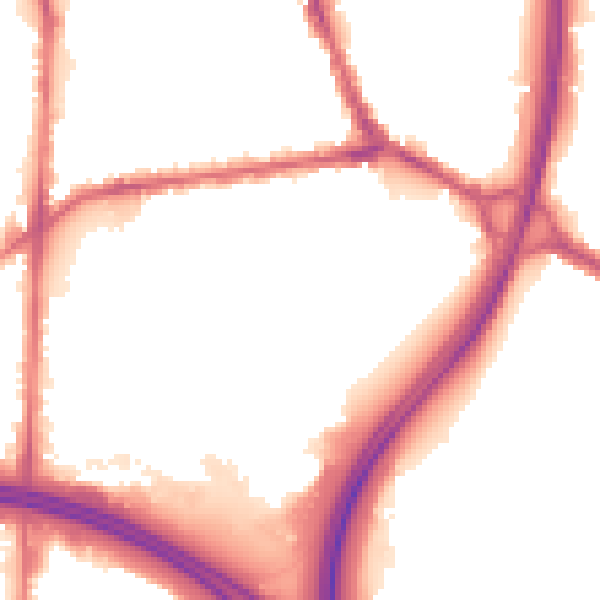 Night-time road noise heatmap for BL4 9SF