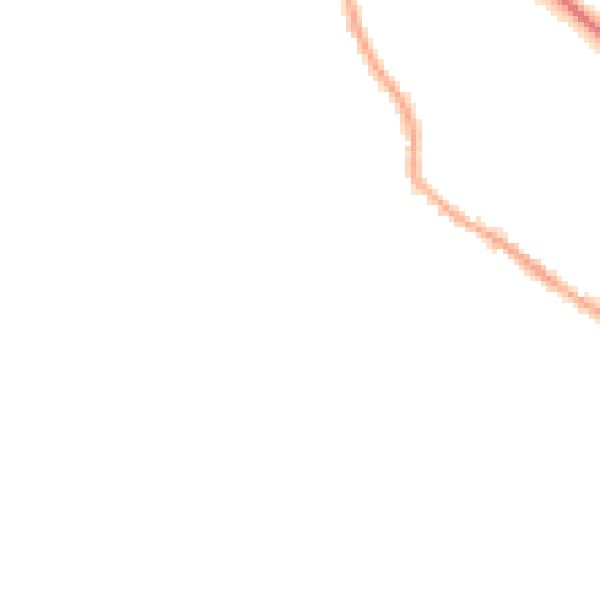 Night-time road noise heatmap for BL6 5UQ