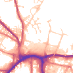 Daytime road noise heatmap for BL8 1AA