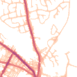 Daytime road noise heatmap for BL8 1AE
