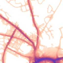 Daytime road noise heatmap for BL8 1AH