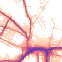 Daytime road noise heatmap for BL8 1AJ